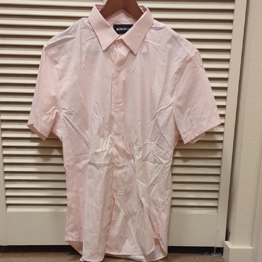 Bonobos Pink Striped Men's Shirt
